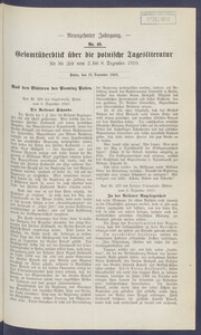 Gesamt&uuml;berblick &uuml;ber die Polnische Tagesliteratur 1910.12.13 R.19 Nr49