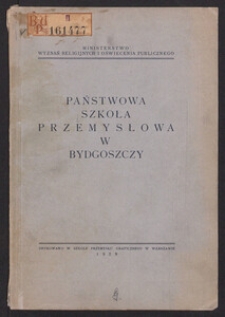 Państwowa Szkoła Przemysłowa w Bydgoszczy