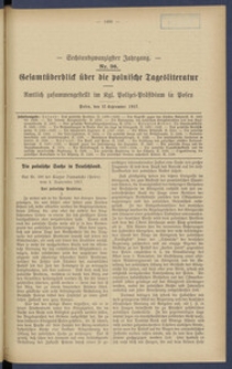 Gesamt&uuml;berblick &uuml;ber die Polnische Tagesliteratur 1917.09.12 R.26 Nr36