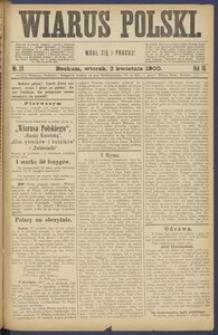 Wiarus Polski. 1900.04.03 R.10 Nr39