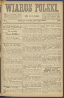 Wiarus Polski. 1900.05.29 R.10 Nr63 + dodatek