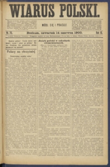 Wiarus Polski. 1900.06.14 R.10 Nr70