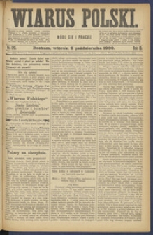 Wiarus Polski. 1900.10.09 R.10 Nr120 + dodatek