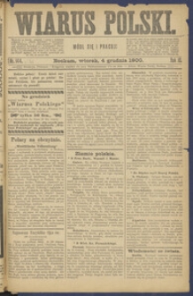 Wiarus Polski. 1900.12.04 R.10 Nr144