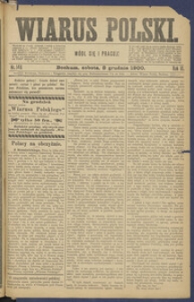 Wiarus Polski. 1900.12.08 R.10 Nr146 + dodatek