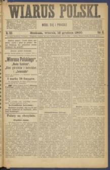 Wiarus Polski. 1900.12.18 R.10 Nr150 + dodatek