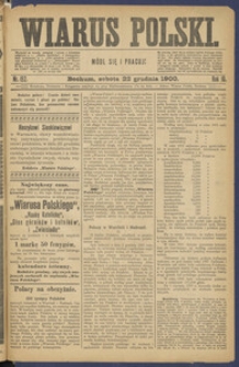 Wiarus Polski. 1900.12.22 R.10 Nr152 + dodatek