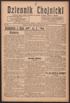 Dziennik Chojnicki : codzienne pismo polsko-katolickie połączone z Orędownikiem Powiatowym Starostwa Chojnickiego 1921.11.12 R.1 Nr261