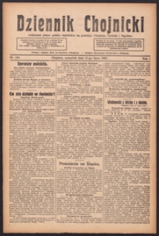 Dziennik Chojnicki : codzienne pismo polsko-katolickie połączone z Orędownikiem Powiatowym Starostwa Chojnickiego 1921.07.21 R.1 Nr164