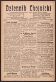 Dziennik Chojnicki : codzienne pismo polsko-katolickie połączone z Orędownikiem Powiatowym Starostwa Chojnickiego 1921.08.19 R.1 Nr189