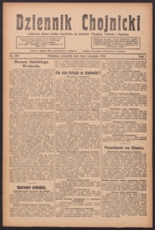 Dziennik Chojnicki : codzienne pismo polsko-katolickie połączone z Orędownikiem Powiatowym Starostwa Chojnickiego 1921.09.08 R.1 Nr206