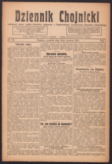 Dziennik Chojnicki : codzienne pismo polsko-katolickie połączone z Orędownikiem Powiatowym Starostwa Chojnickiego 1921.06.16 R.1 Nr135