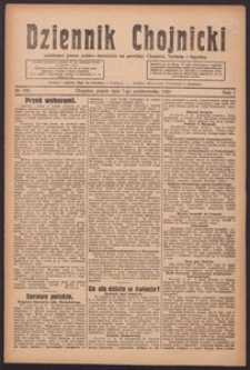 Dziennik Chojnicki : codzienne pismo polsko-katolickie połączone z Orędownikiem Powiatowym Starostwa Chojnickiego 1921.10.07 R.1 Nr230