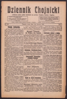 Dziennik Chojnicki : codzienne pismo polsko-katolickie połączone z Orędownikiem Powiatowym Starostwa Chojnickiego 1922.06.07 R.2 Nr126