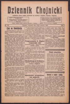 Dziennik Chojnicki : codzienne pismo polsko-katolickie połączone z Orędownikiem Powiatowym Starostwa Chojnickiego 1922.06.15 R.2 Nr133
