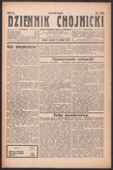 Dziennik Chojnicki : codzienne pismo polsko-katolickie połączone z Orędownikiem Powiatowym Starostwa Chojnickiego 1922.12.21 R.2 Nr290