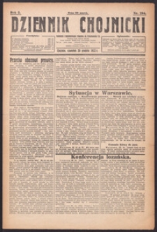 Dziennik Chojnicki : codzienne pismo polsko-katolickie połączone z Orędownikiem Powiatowym Starostwa Chojnickiego 1922.12.28 R.2 Nr294