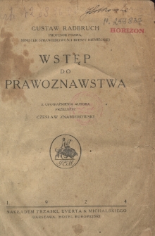 Wstęp do prawoznawstwa
