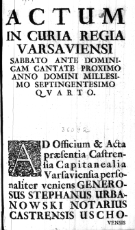 Konfederacya Generalna, circa Religionem Orthodoxam et Avitam Libertatem Woiewództw, Ziem, y Powiatow zkonfederowanych