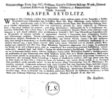 [Uniwersał grożący karami za wystąpienie przeciwko Augustowi II]