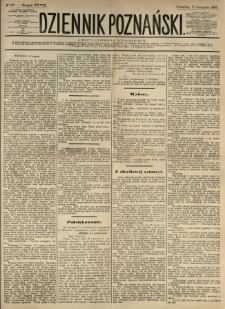 Dziennik Poznański 1886.11.11 R.28 nr258