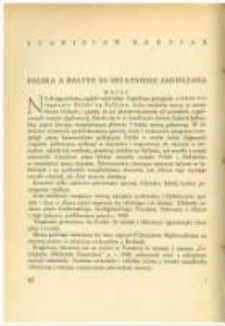 Polska a Bałtyk za ostatniego Jagiellona. Pamiętnik Biblioteki Kórnickiej Z. 3.