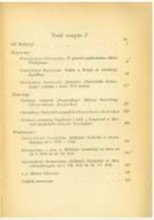 Treść zeszytu 3. Pamiętnik Biblioteki Kórnickiej Z. 3.