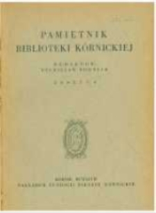 O zjeździe w Poznaniu w roku 1530. Pamiętnik Biblioteki Kórnickiej Z. 4.