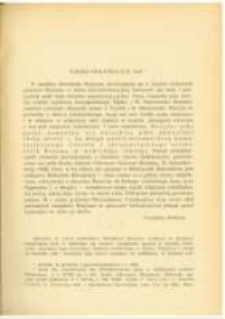 Wiersz Hozjusza z r. 1528. Pamiętnik Biblioteki Kórnickiej Z. 5.