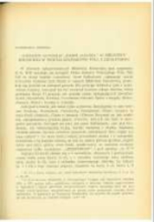 Nieznany autograf "Pieśni Janusza" w Bibliotece Kórnickiej w świetle kontaktów Pola z Działyńskim. Pamiętnik Biblioteki Kórnickiej Z. 7.