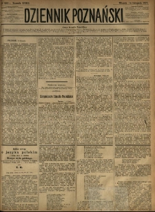 Dziennik Poznański 1876.11.14 R.18 nr260