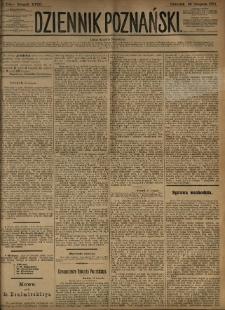 Dziennik Poznański 1876.11.30 R.18 nr274