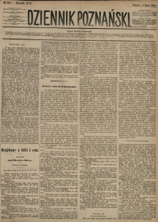 Dziennik Poznański 1874.07.04 R.16 nr149