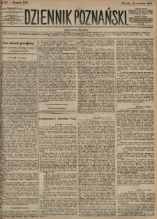 Dziennik Poznański 1874.09.22 R.16 nr215