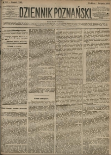 Dziennik Poznański 1874.11.01 R.16 nr250