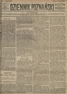 Dziennik Poznański 1874.11.07 R.16 nr255