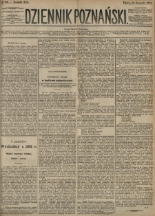 Dziennik Poznański 1874.11.20 R.16 nr266