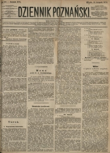Dziennik Poznański 1874.11.25 R.16 nr270