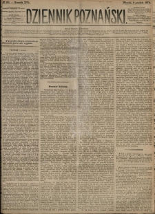 Dziennik Poznański 1874.12.08 R.16 nr281