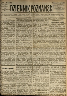 Dziennik Poznański 1878.11.24 R.20 nr271