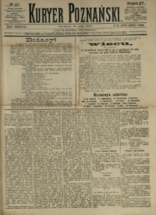 Kurier Poznański 1886.05.23 R.15 nr117