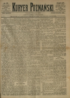 Kurier Poznański 1886.08.07 R.15 nr178