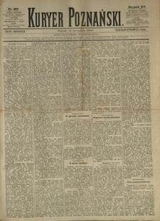 Kurier Poznański 1886.11.19 R.15 nr265