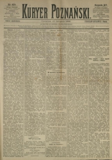 Kurier Poznański 1886.11.25 R.15 nr270