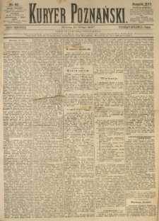 Kurier Poznański 1887.02.19 R.16 nr40