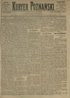 Kurier Poznański 1885.01.17 R.14 nr13