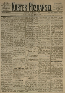 Kurier Poznański 1885.01.18 R.14 nr14