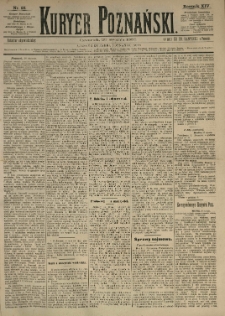 Kurier Poznański 1885.01.29 R.14 nr23