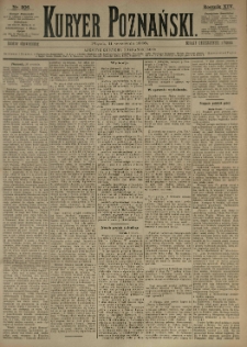 Kurier Poznański 1885.09.11 R.14 nr206