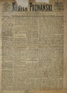 Kurier Poznański 1889.01.01 R.18 nr1
